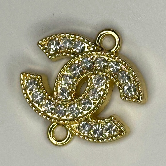Chanel Gold and Silver Crystal Pendant - Picture 1 of 7